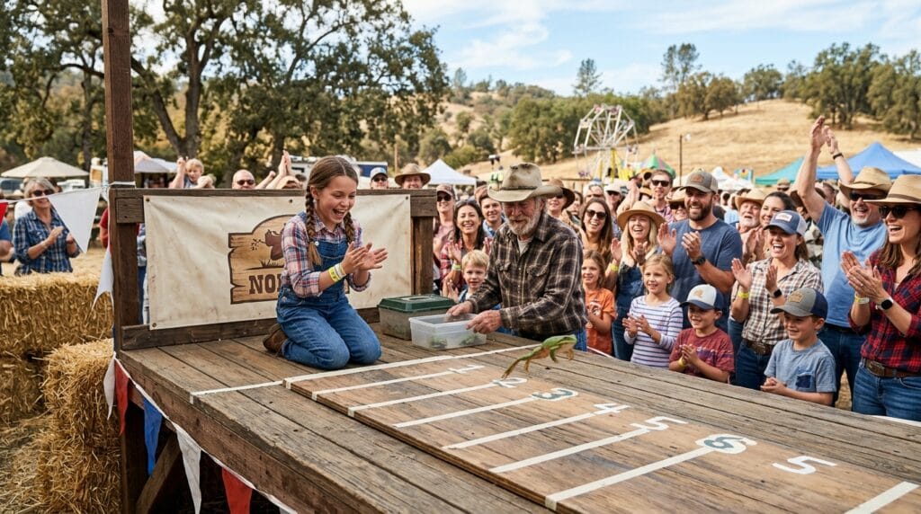 Jumping Frog Jubilee competition at the Calaveras County Fair